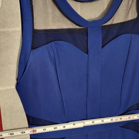 Royal blue cutout minidress NWOT - Picture 3 of 4